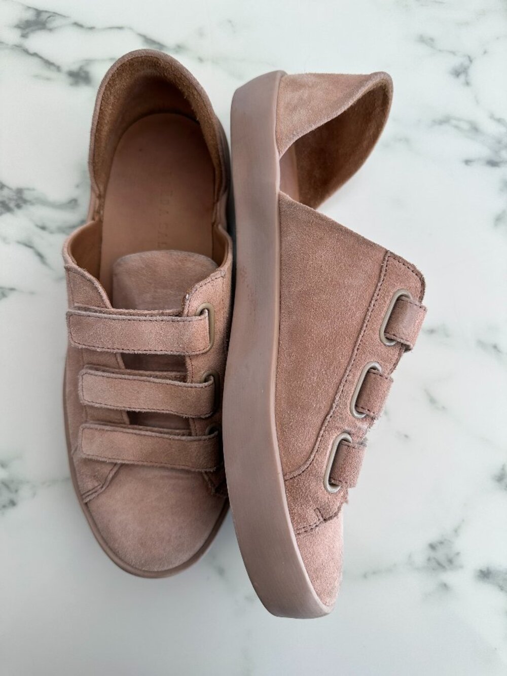 Freda Salvador LIBBY D'ORSAY SNEAKER 7- Blush Suede